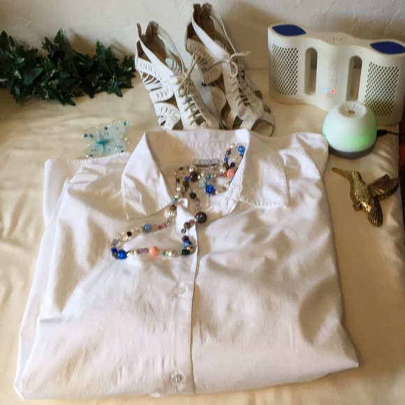 Jesse Sports Long White Button Down Shirt - Picture 8 of 8